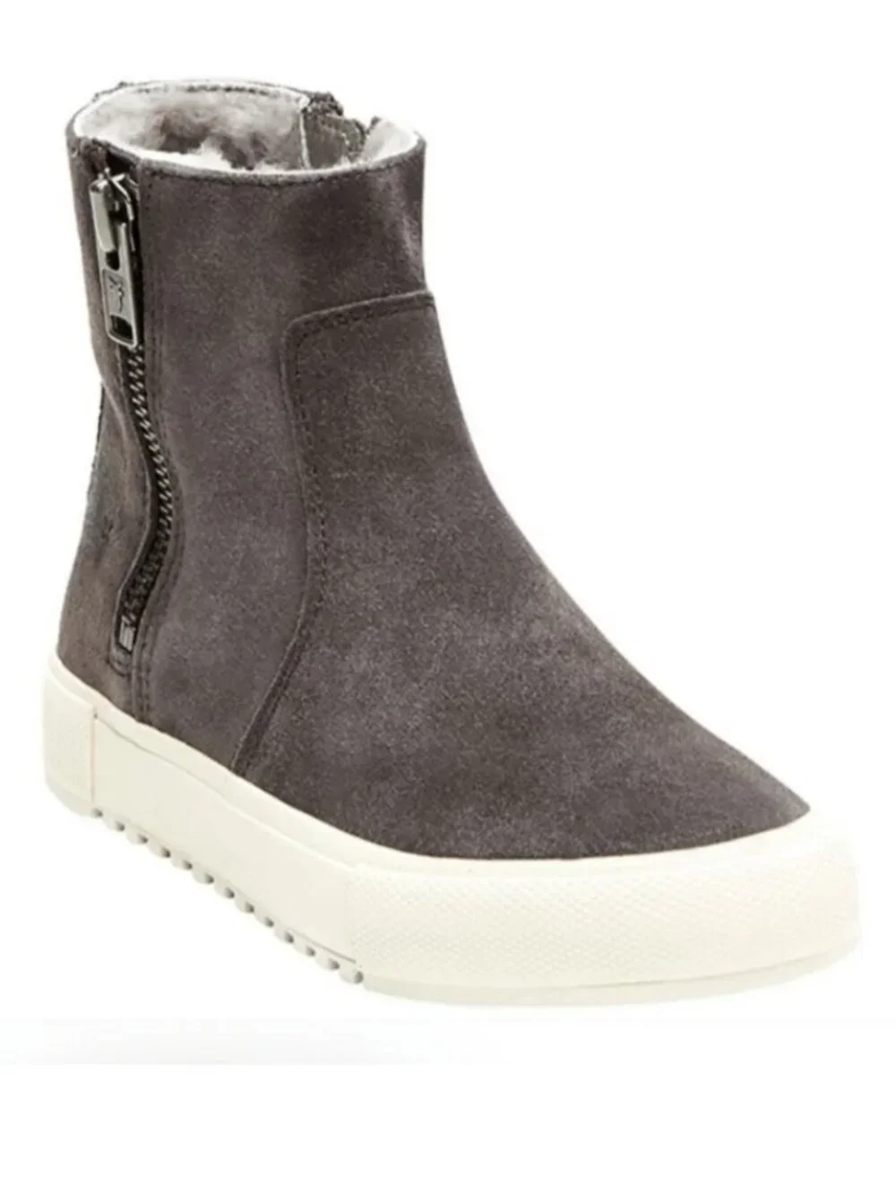 Frye Gia Lug Shearling Double Zip Boot Size 8.5